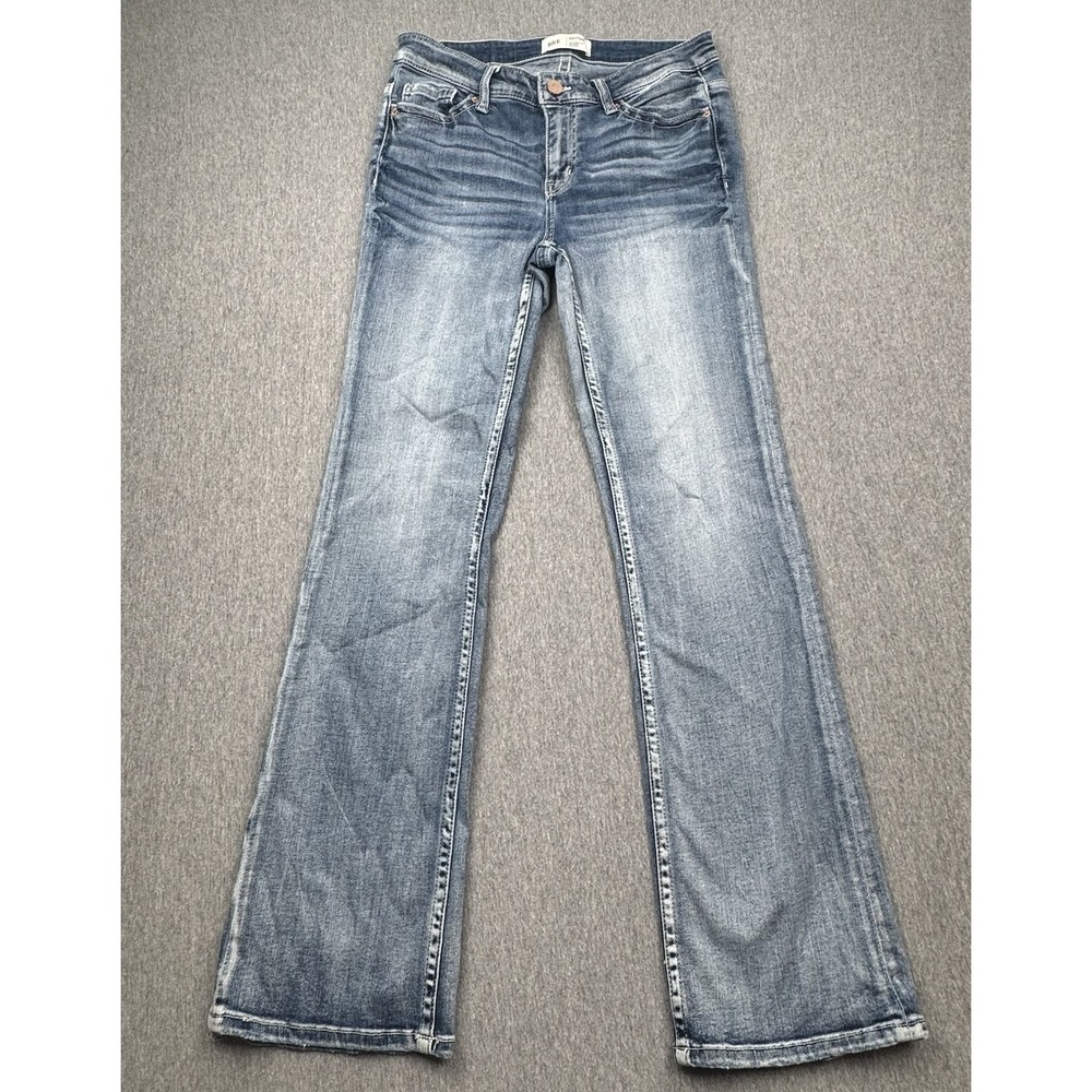 BKE Payton Bootcut Jeans Mid-Rise Universal Fit 27x31.5 Fits 30x31.5 Whiskered